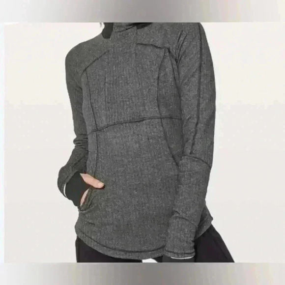 Lululemon Gray Full Zip Training Jacket Sweater size 4 - Picture 5 of 5